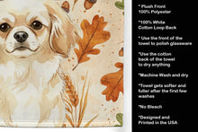 Load image into Gallery viewer, Cream Tibetan Spaniel Heirloom Fall Kitchen Towel