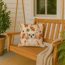 Load image into Gallery viewer, Cream Tibetan Spaniel Heirloom Fall Throw Pillow