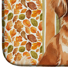 Load image into Gallery viewer, Red Tibetan Spaniel Heirloom Fall Dish Drying Mat