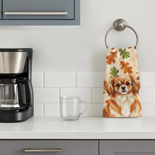 Load image into Gallery viewer, Red Tibetan Spaniel Heirloom Fall Kitchen Towel