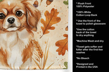 Load image into Gallery viewer, Red Tibetan Spaniel Heirloom Fall Kitchen Towel