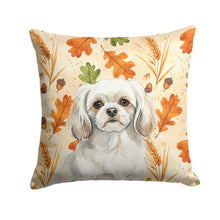 Load image into Gallery viewer, White Tibetan Spaniel Heirloom Fall Throw Pillow