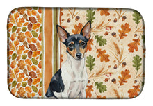 Load image into Gallery viewer, Toy Fox Terrier Heirloom Fall Dish Drying Mat