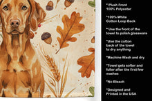 Load image into Gallery viewer, Vizsla Heirloom Fall Kitchen Towel