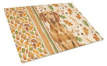 Load image into Gallery viewer, Vizsla Heirloom Fall Glass Cutting Board