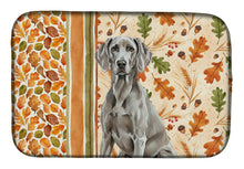 Load image into Gallery viewer, Weimaraner Heirloom Fall Dish Drying Mat