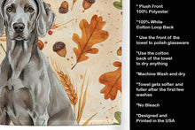 Load image into Gallery viewer, Weimaraner Heirloom Fall Kitchen Towel