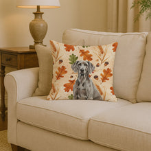 Load image into Gallery viewer, Weimaraner Heirloom Fall Throw Pillow