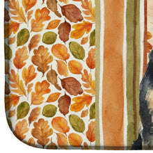 Load image into Gallery viewer, Welsh Terrier Heirloom Fall Dish Drying Mat