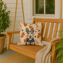 Load image into Gallery viewer, Welsh Terrier Heirloom Fall Throw Pillow