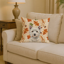 Load image into Gallery viewer, Westie Heirloom Fall Throw Pillow