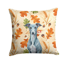 Load image into Gallery viewer, Blue Whippet Heirloom Fall Throw Pillow