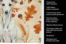 Load image into Gallery viewer, White Whippet Heirloom Fall Kitchen Towel