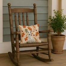 Load image into Gallery viewer, White Whippet Heirloom Fall Throw Pillow