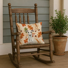 Load image into Gallery viewer, White Whippet Heirloom Fall Throw Pillow