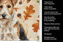 Load image into Gallery viewer, Wire Fox Terrier Heirloom Fall Kitchen Towel