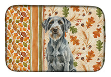 Load image into Gallery viewer, Steel Gray Wirehaired Pointing Griffon Heirloom Fall Dish Drying Mat
