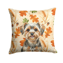 Load image into Gallery viewer, Yorkiepoo Heirloom Fall Throw Pillow