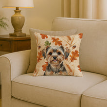 Load image into Gallery viewer, Yorkiepoo Heirloom Fall Throw Pillow