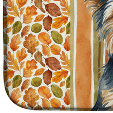 Load image into Gallery viewer, Blue and Tan Yorkshire Terrier Heirloom Fall Dish Drying Mat