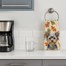 Load image into Gallery viewer, Blue and Tan Yorkshire Terrier Heirloom Fall Kitchen Towel