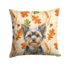 Load image into Gallery viewer, Blue and Tan Yorkshire Terrier Heirloom Fall Throw Pillow