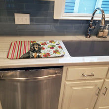 Load image into Gallery viewer, Black &amp; Tan Afghan Hound Vegetables Dish Drying Mat