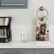 Load image into Gallery viewer, Black &amp; Tan Afghan Hound Vegetables Kitchen Towel