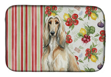 Load image into Gallery viewer, Afghan Hound Vegetables Dish Drying Mat