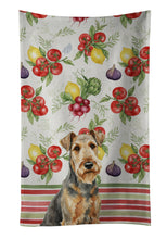 Load image into Gallery viewer, Grizzle Airedale Terrier Vegetables Kitchen Towel