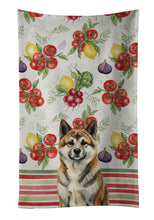 Load image into Gallery viewer, Brindle Akita Vegetables Kitchen Towel
