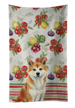 Load image into Gallery viewer, Red Akita Vegetables Kitchen Towel