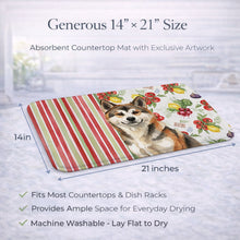 Load image into Gallery viewer, Sesame Akita Vegetables Dish Drying Mat