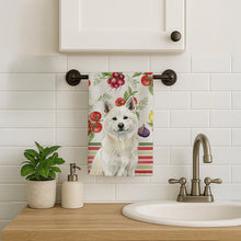 Load image into Gallery viewer, White Akita Vegetables Kitchen Towel