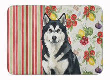 Load image into Gallery viewer, Black and White Alaskan Malamute Vegetables Memory Foam Kitchen Mat