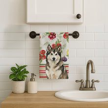 Load image into Gallery viewer, Sable and White Alaskan Malamute Vegetables Kitchen Towel
