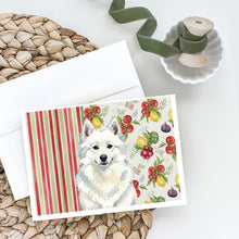 Load image into Gallery viewer, American Eskimo Vegetables Greeting Cards Pack of 8
