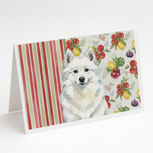 Load image into Gallery viewer, American Eskimo Vegetables Greeting Cards Pack of 8
