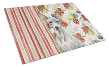Load image into Gallery viewer, American Hairless Terrier Vegetables Glass Cutting Board