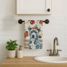 Load image into Gallery viewer, Blue American Staffordshire Terrier Vegetables Kitchen Towel