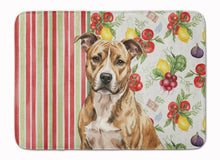 Load image into Gallery viewer, Brindle American Staffordshire Terrier Vegetables Memory Foam Kitchen Mat