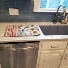 Load image into Gallery viewer, White American Staffordshire Terrier Vegetables Dish Drying Mat