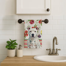 Load image into Gallery viewer, White American Staffordshire Terrier Vegetables Kitchen Towel
