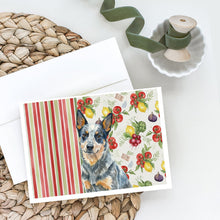 Load image into Gallery viewer, Blue Heeler Australian Cattle Dog Vegetables Greeting Cards Pack of 8