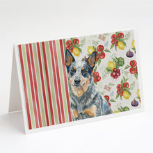 Load image into Gallery viewer, Blue Heeler Australian Cattle Dog Vegetables Greeting Cards Pack of 8