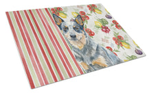 Load image into Gallery viewer, Blue Heeler Australian Cattle Dog Vegetables Glass Cutting Board