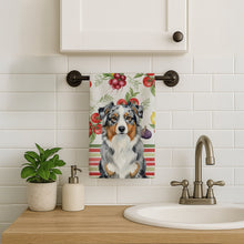 Load image into Gallery viewer, Blue Merle Australian Shepherd Vegetables Kitchen Towel
