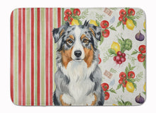 Load image into Gallery viewer, Blue Merle Australian Shepherd Vegetables Memory Foam Kitchen Mat