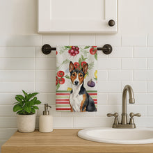 Load image into Gallery viewer, Tricolor and White Basenji Vegetables Kitchen Towel