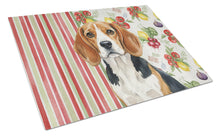 Load image into Gallery viewer, Beagle Vegetables Glass Cutting Board